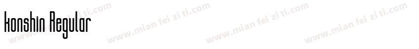 konshin Regular字体转换